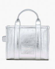 Marc Jacobs Online - The Metallic Leather Small Tote Bag Metallic Silver