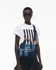 Marc Jacobs Sale - The Denim Small Tote Bag Blue Denim