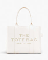 Marc Jacobs Online - The Leather Large Tote Bag Cotton/Silver
