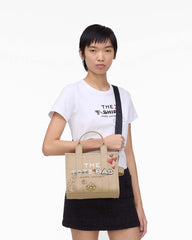 Marc Jacobs For Sale - The Daisy Doodle Canvas Small Tote Bag Beige Multi