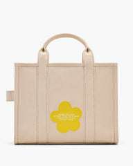 Marc Jacobs Discount - The Daisy Script Canvas Medium Tote Bag Cloud White Multi