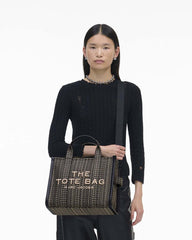 Marc Jacobs Sale - The Monogram Jacquard Medium Tote Bag Beige Multi