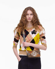 Marc Jacobs New - The Suede Patchwork Snapshot Brown Multi
