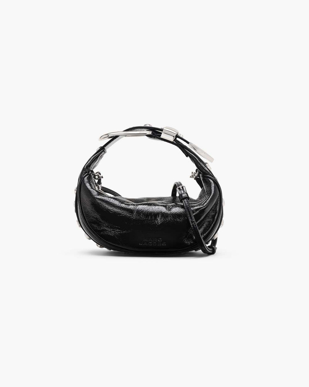 Marc Jacobs Discount - The Crinkle Patent Party Bag Black