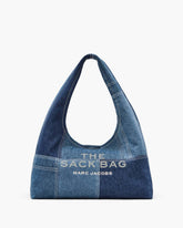 Marc Jacobs New - The Patchwork Denim Sack Bag Blue Denim