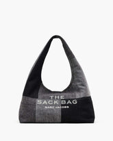 Marc Jacobs Online - The Patchwork Denim Sack Bag Black Denim