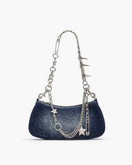 Marc Jacobs Discount - The Faded Denim Charm Shoulder Bag Faded Vintage Indigo