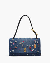 Marc Jacobs Online - The Trinket Charm Denim Large Dual Bag Medium Wash Multi