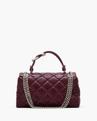 Marc Jacobs US - The Quilted Dual Convertible Shoulder Bag Dark Plum