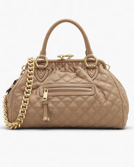 Marc Jacobs New - Re-Edition Quilted Leather Stam Bag Camel