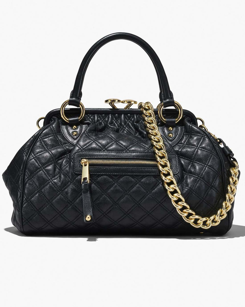 Marc Jacobs Online - Re-Edition Quilted Leather Stam Bag Black