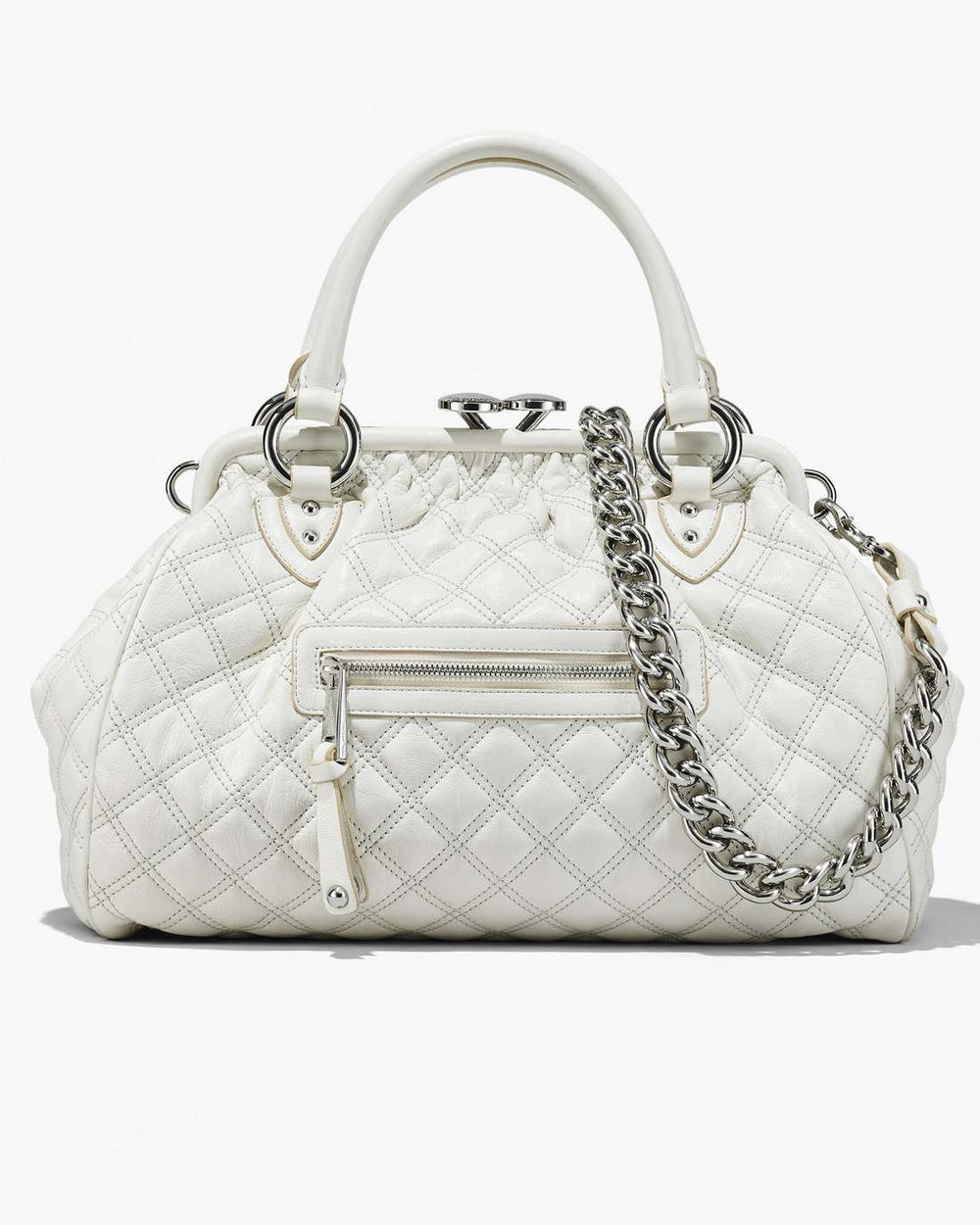 Marc Jacobs Discount - Re-Edition Quilted Leather Stam Bag Cloud White