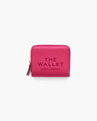 Marc Jacobs New - The Leather Mini Compact Wallet Raspberry Pink