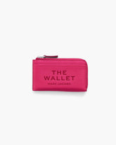 Marc Jacobs Discount - The Leather Top Zip Multi Wallet Raspberry Pink