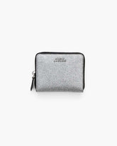 Marc Jacobs For Sale - The Coated Glitter Everyday Slim Compact Wallet Silver