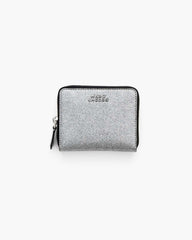 Marc Jacobs For Sale - The Coated Glitter Everyday Slim Compact Wallet Silver