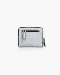 Marc Jacobs For Sale - The Coated Glitter Everyday Slim Compact Wallet Silver