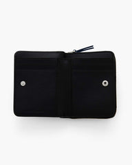 Marc Jacobs Sale - The Leather Mini Compact Wallet Blue Sea