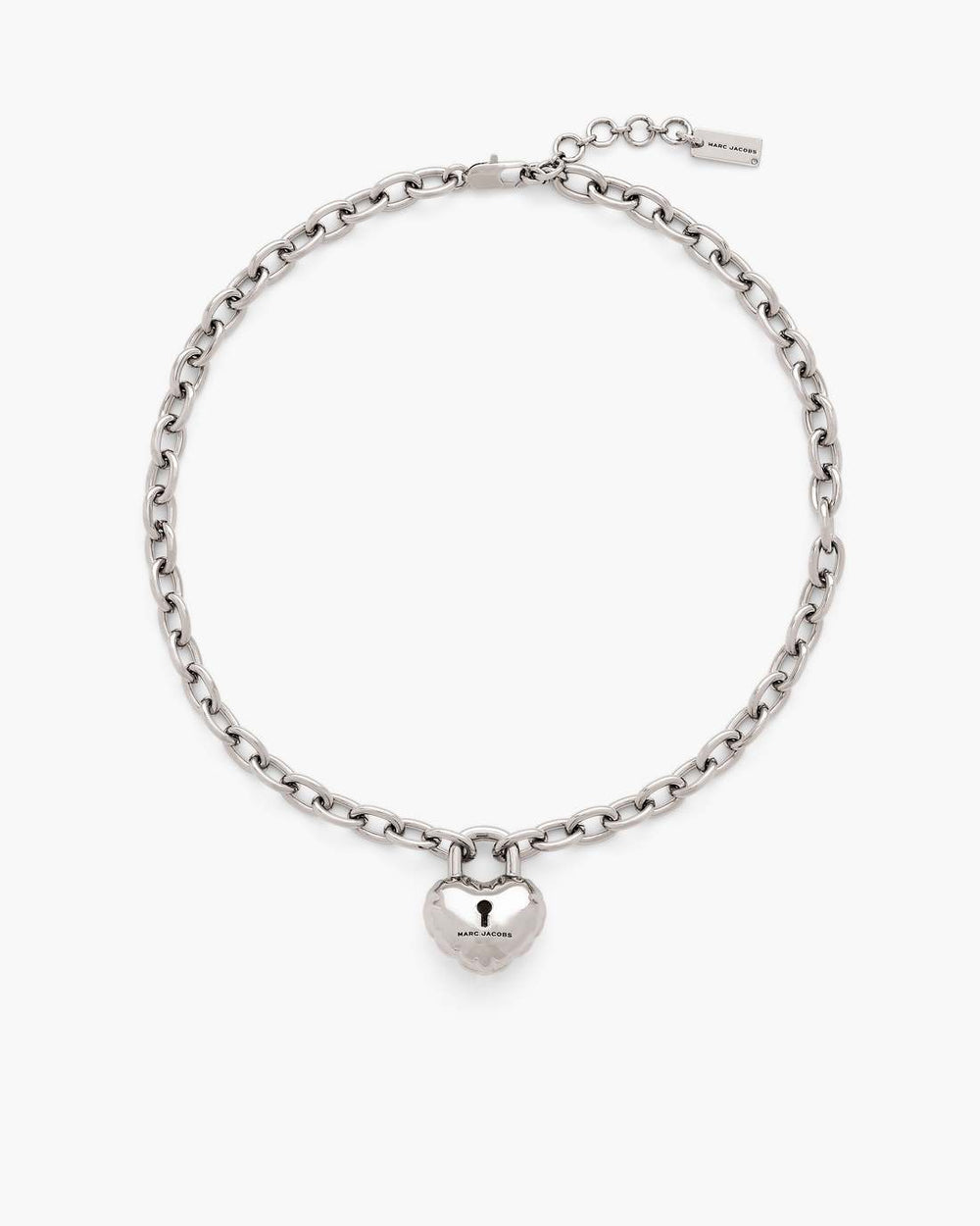 Marc Jacobs Discount - The Heart Balloon Necklace Light Antique Silver