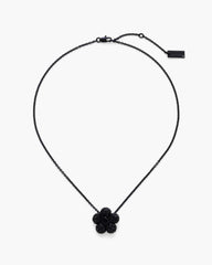 Marc Jacobs New - The Daisy Pave Necklace Black/Black Crystal