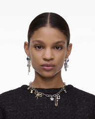 Marc Jacobs Discount - The Grunge Glam Charm Necklace Gold/Silver