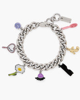 Marc Jacobs New - The Dollhouse Charm Bracelet Silver/Multi