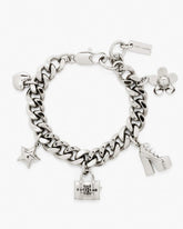 Marc Jacobs Outlet - The Mini Icon Charm Bracelet Light Antique Silver