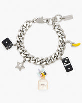 Marc Jacobs New - Perfect Charm Bracelet Silver/Pink Multi