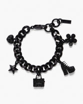 Marc Jacobs Sale - The Pave Mini Icon Charm Bracelet Black/Black Crystal