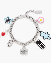 Marc Jacobs Outlet - The Sticker Charm Bracelet Silver Multi