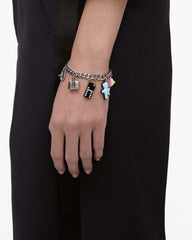 Marc Jacobs Outlet - The Sticker Charm Bracelet Silver Multi