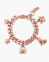 Marc Jacobs US - The Mini Icon Charm Bracelet Antique Rose Gold