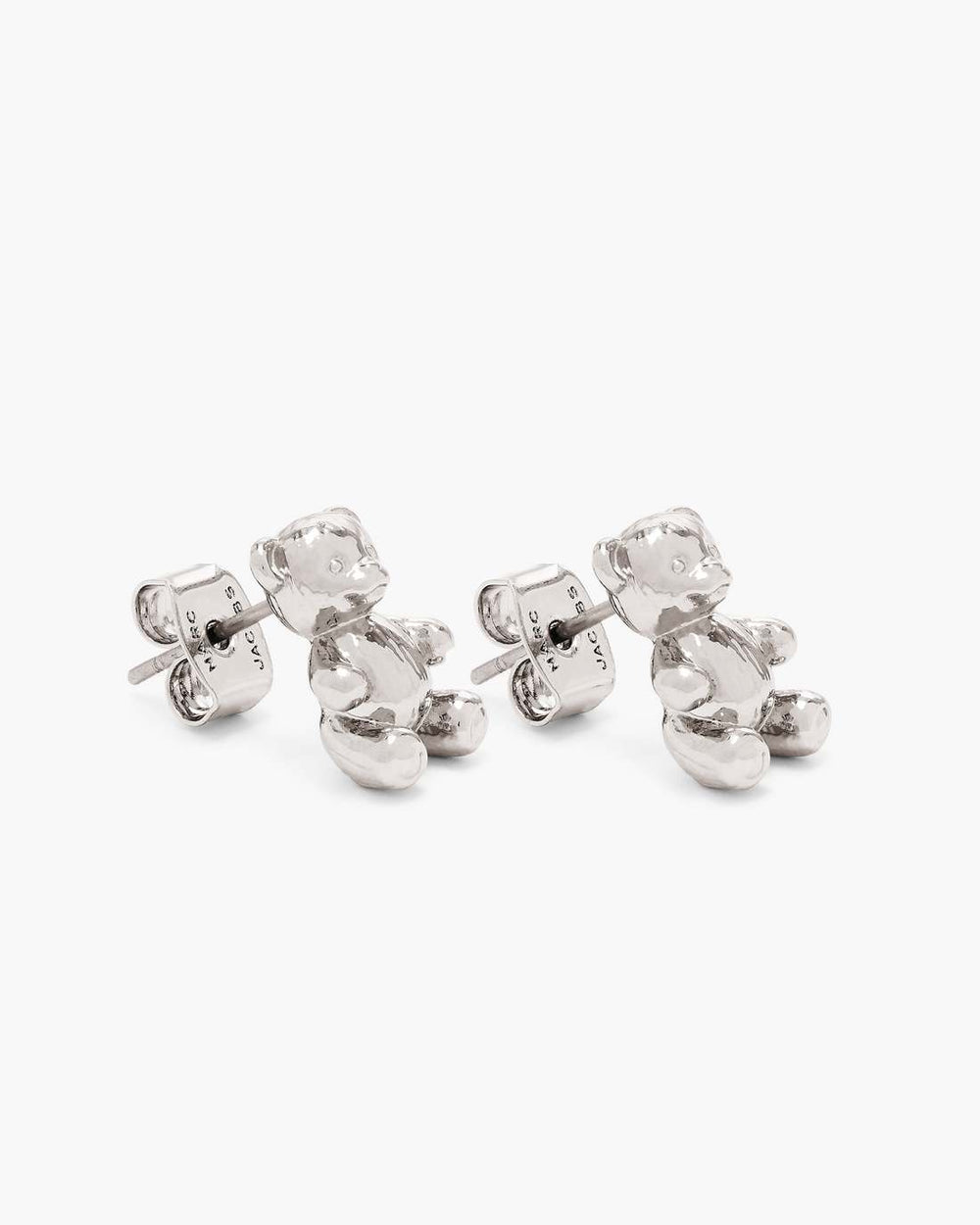 Marc Jacobs Discount - The Teddy Bear Stud Earrings Light Antique Silver