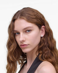 Marc Jacobs For Sale - The Star Pave Stud Earrings Silver/Crystal