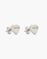 Marc Jacobs New - The Heart Balloon Stud Earrings Light Antique Silver