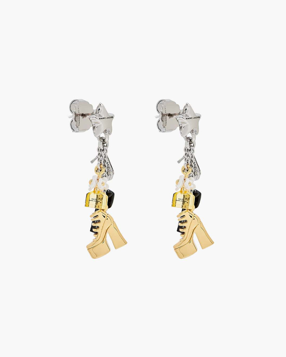 Marc Jacobs Online - The Mini Icon Charm Earrings Gold/Silver