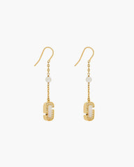 Marc Jacobs Sale - The J Marc Luxe Linear Earrings Gold/Crystal