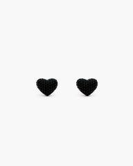 Marc Jacobs Outlet - The Heart Balloon Pave Earrings Black/Black Crystal