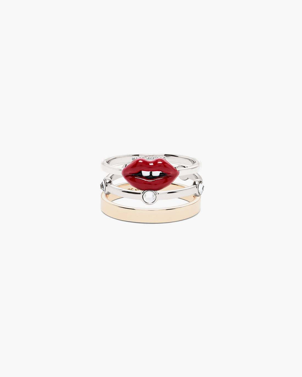 Marc Jacobs US - The Lips Ring Set Gold/Silver
