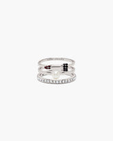 Marc Jacobs New - The Rouge Ring Set Silver/Multi