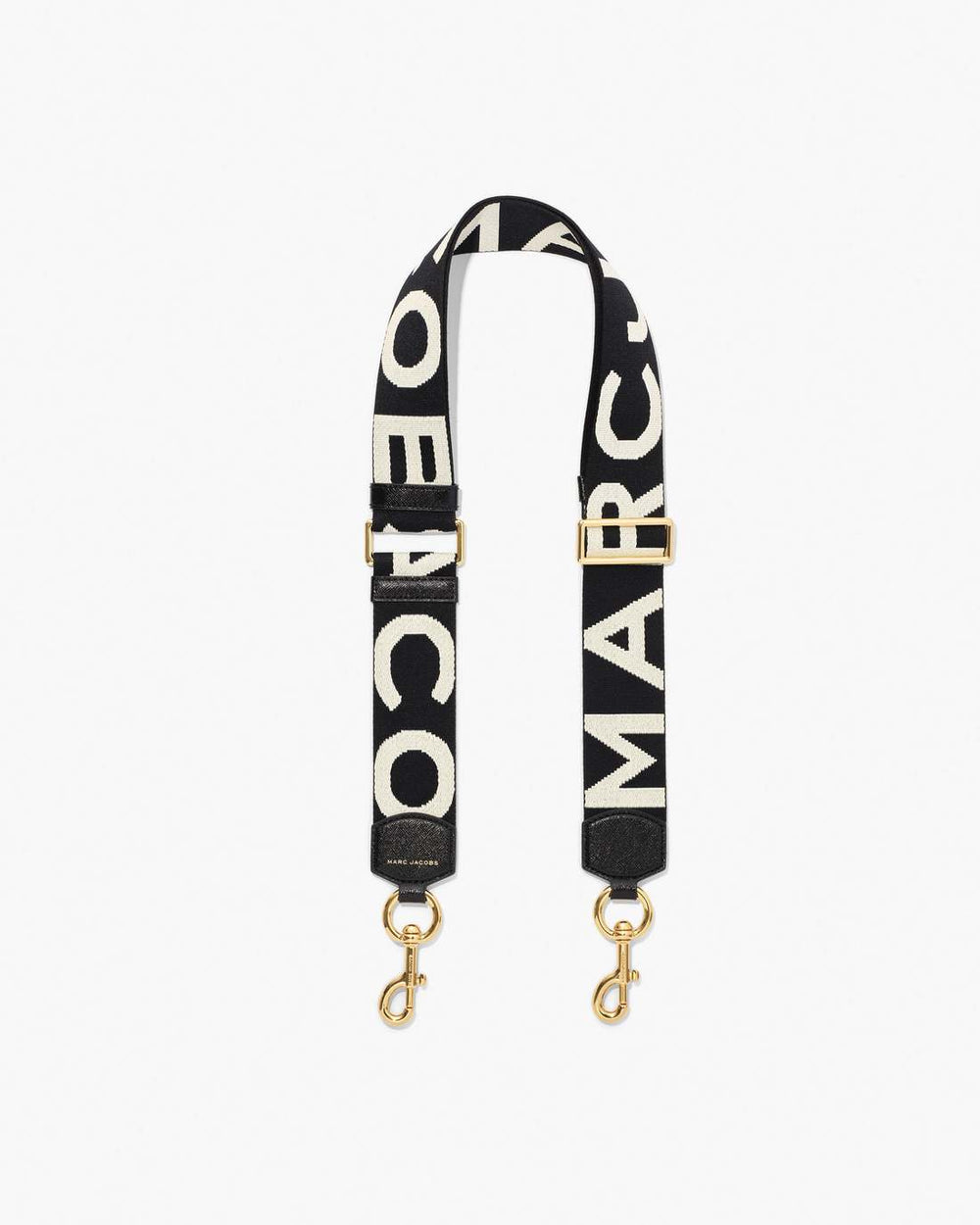 Marc Jacobs Discount - The Logo Webbing Strap Black/White