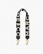 Marc Jacobs Discount - The Logo Webbing Strap Black/White