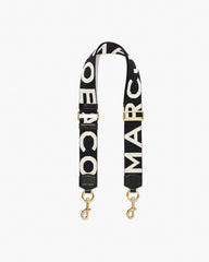 Marc Jacobs Discount - The Logo Webbing Strap Black/White