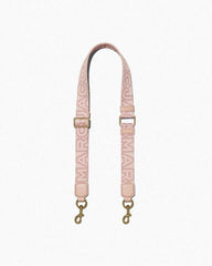 Marc Jacobs New - The Thin Outline Logo Webbing Strap Rose Multi