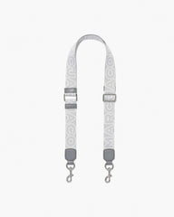Marc Jacobs Online - The Thin Outline Logo Webbing Strap Wolf Grey Multi