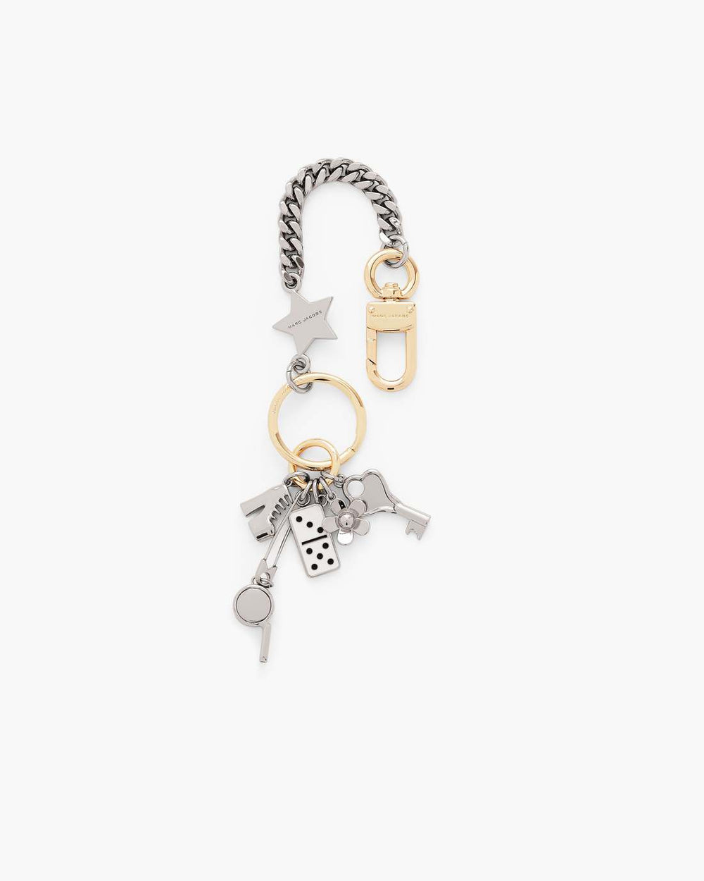 Marc Jacobs New - The Domino Effect Bag Charm Nickel