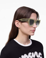 Marc Jacobs US - The J Marc Square Sunglasses Olive