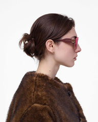 Marc Jacobs Online - The J Marc Cat Eye Sunglasses Red/Pink