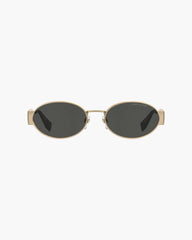 Marc Jacobs Online - The Classic Logo Round Sunglasses Black/Gold