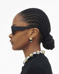 Marc Jacobs Sale - The J Marc Square Cat Eye Sunglasses Black